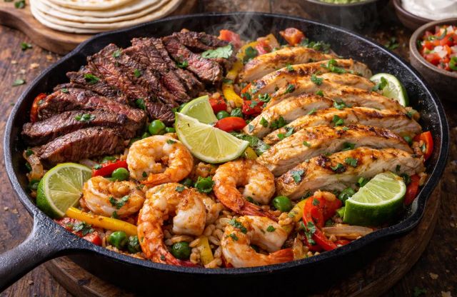 Sizzling Trio Fajitas